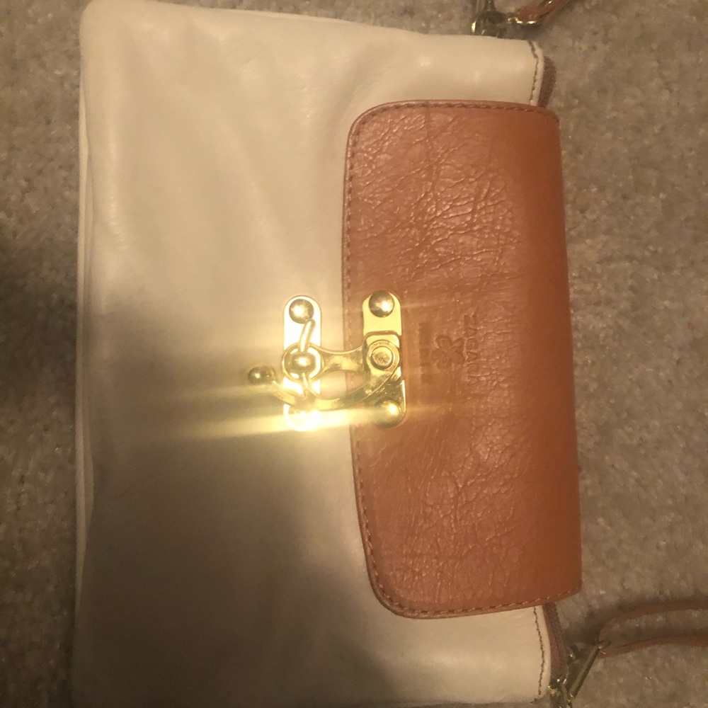 Italian leather cross-body purse